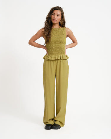 TILTIL Joyce Tencel Smock Top Moss - Things I Like Things I Love