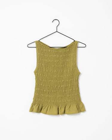 TILTIL Joyce Tencel Smock Top Moss - Things I Like Things I Love