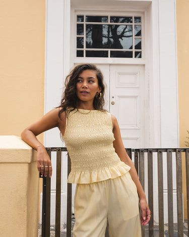 TILTIL Joyce Tencel Smock Top Yellow - Things I Like Things I Love