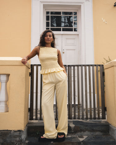 TILTIL Joyce Tencel Smock Top Yellow - Things I Like Things I Love