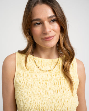 TILTIL Joyce Tencel Smock Top Yellow - Things I Like Things I Love