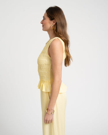 TILTIL Joyce Tencel Smock Top Yellow - Things I Like Things I Love