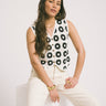 TILTIL July Crochet Gilet White Black One Size - Things I Like Things I Love