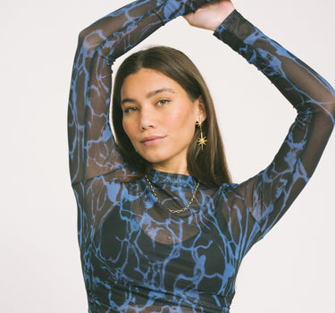 TILTIL Kara Aqua Longsleeve Black - Things I Like Things I Love