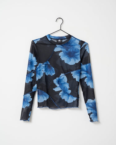 TILTIL Kay Longsleeve Floral Print Blue - Things I Like Things I Love