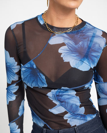 TILTIL Kay Longsleeve Floral Print Blue - Things I Like Things I Love