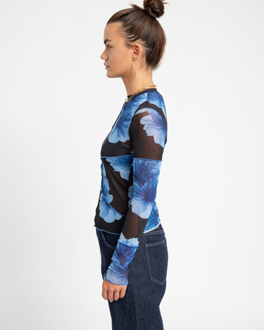 TILTIL Kay Longsleeve Floral Print Blue - Things I Like Things I Love