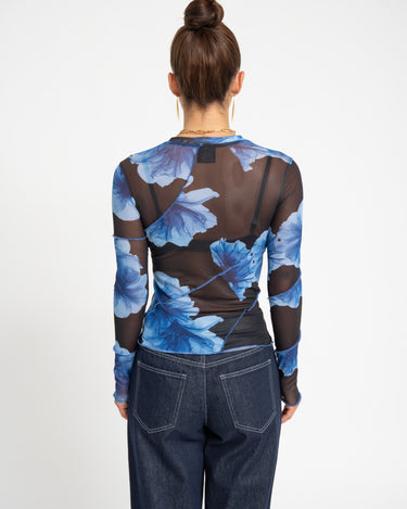 TILTIL Kay Longsleeve Floral Print Blue - Things I Like Things I Love