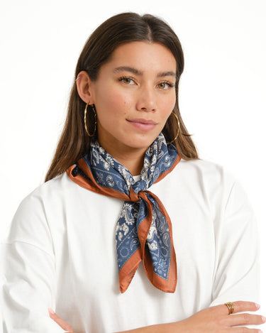 TILTIL Kaya Scarf Paisley Donkerblauw - Things I Like Things I Love