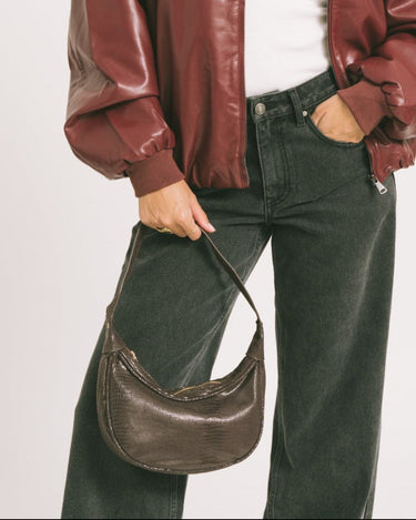 TILTIL Kiki Snake Bag Dark Brown - Things I Like Things I Love