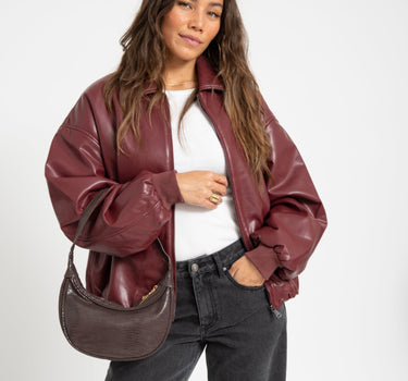 TILTIL Kiki Snake Bag Dark Brown - Things I Like Things I Love