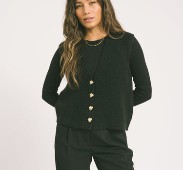 TILTIL Knitted Monica Gilet Black - Things I Like Things I Love
