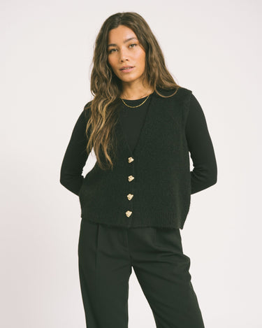 TILTIL Knitted Monica Gilet Black - Things I Like Things I Love