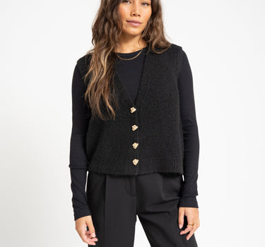 TILTIL Knitted Monica Gilet Black - Things I Like Things I Love
