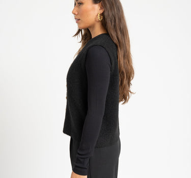 TILTIL Knitted Monica Gilet Black - Things I Like Things I Love