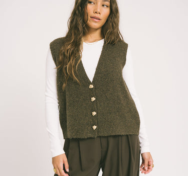 TILTIL Knitted Monica Gilet Brown - Things I Like Things I Love