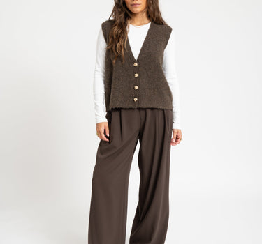 TILTIL Knitted Monica Gilet Brown - Things I Like Things I Love