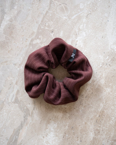 TILTIL Knitted Stripe Scrunchie Bordeaux - Things I Like Things I Love