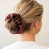 TILTIL Knitted Stripe Scrunchie Bordeaux - Things I Like Things I Love
