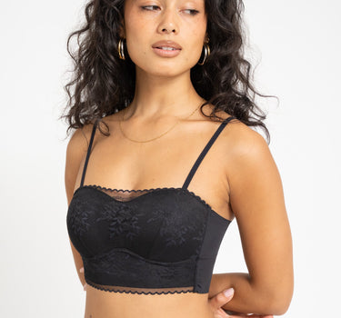 TILTIL Lace Bandeau Bralette Black One Size - Things I Like Things I Love