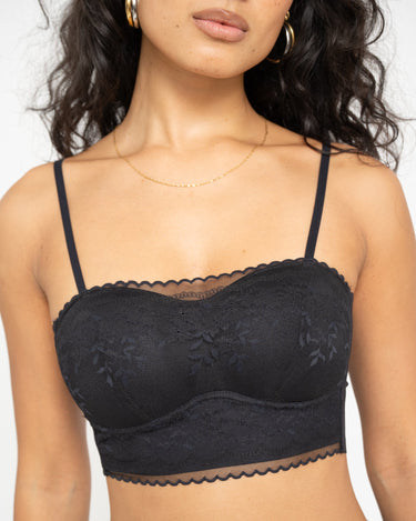 TILTIL Lace Bandeau Bralette Black One Size - Things I Like Things I Love