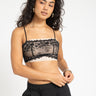 TILTIL Lace Bralette Crossed Back Black One Size - Things I Like Things I Love