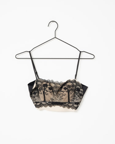 TILTIL Lace Bralette Crossed Back Black One Size - Things I Like Things I Love