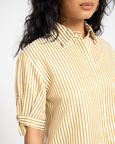 TILTIL Layla Shortsleeve Blouse Gold - Things I Like Things I Love