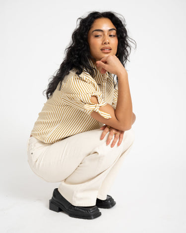 TILTIL Layla Shortsleeve Blouse Gold - Things I Like Things I Love