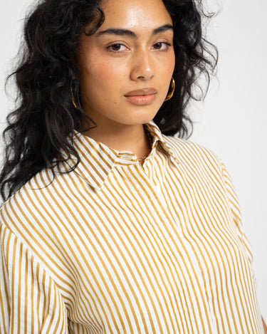 TILTIL Layla Shortsleeve Blouse Gold - Things I Like Things I Love