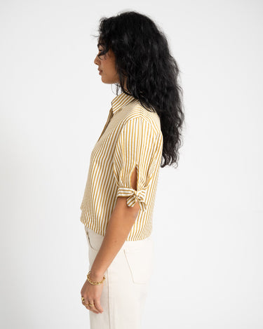 TILTIL Layla Shortsleeve Blouse Gold - Things I Like Things I Love