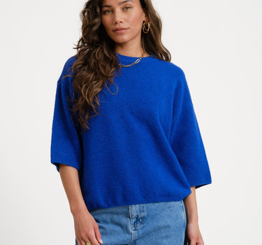 TILTIL Lena Shortsleeve Pullover Cobalt - Things I Like Things I Love
