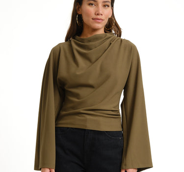 TILTIL Lenni Pleated Longsleeve Green - Things I Like Things I Love