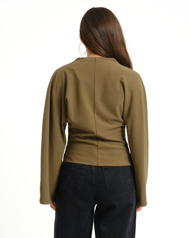 TILTIL Lenni Pleated Longsleeve Green - Things I Like Things I Love