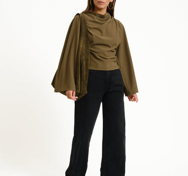 TILTIL Lenni Pleated Longsleeve Green - Things I Like Things I Love