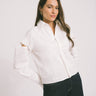 TILTIL Leo Blouse Cut Sleeve White - Things I Like Things I Love