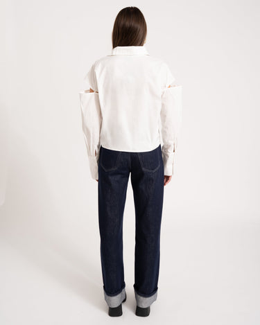 TILTIL Leo Blouse Cut Sleeve White - Things I Like Things I Love