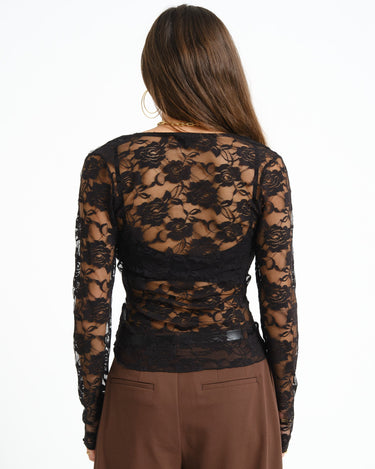 TILTIL Lesly Lace Longsleeve Zwart - Things I Like Things I Love