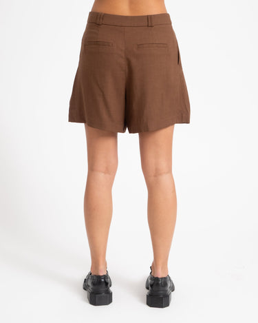 TILTIL Leya Pleated Short Brown - Things I Like Things I Love