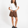TILTIL Leya Pleated Short Brown - Things I Like Things I Love