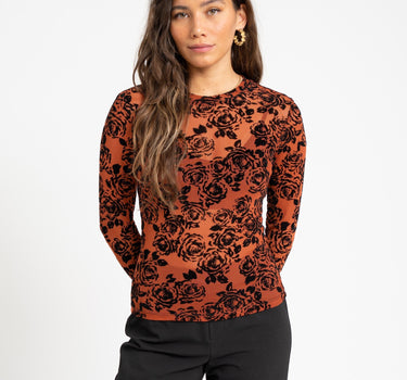 TILTIL Liek Mesh Velvet Floral Orange - Things I Like Things I Love