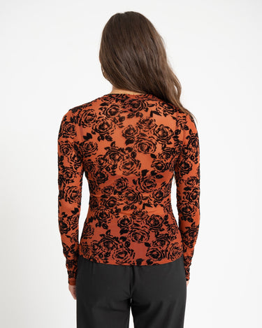 TILTIL Liek Mesh Velvet Floral Orange - Things I Like Things I Love