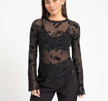 TILTIL Lieke Mesh Velvet Sparkle Black - Things I Like Things I Love