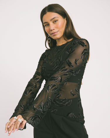 TILTIL Lieke Mesh Velvet Sparkle Black - Things I Like Things I Love