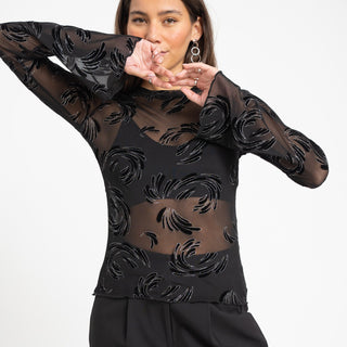 TILTIL Lieke Mesh Velvet Sparkle Black - Things I Like Things I Love