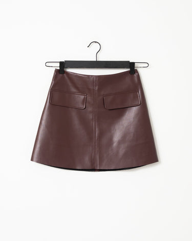 TILTIL Lieve Skirt PU Bordeaux - Things I Like Things I Love