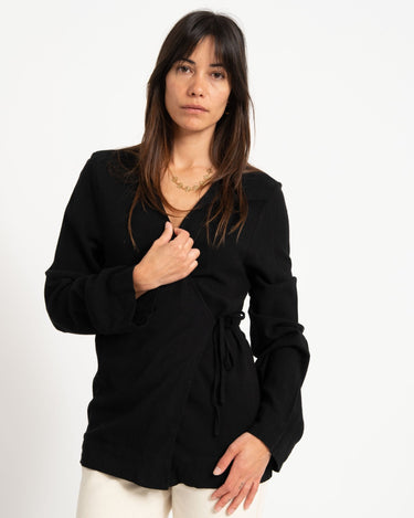 TILTIL Lily Kimono Linen Black - Things I Like Things I Love