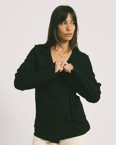 TILTIL Lily Kimono Linen Black - Things I Like Things I Love