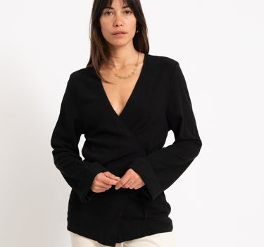 TILTIL Lily Kimono Linen Black - Things I Like Things I Love