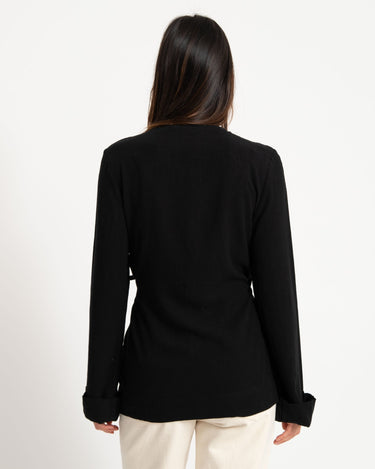 TILTIL Lily Kimono Linen Black - Things I Like Things I Love